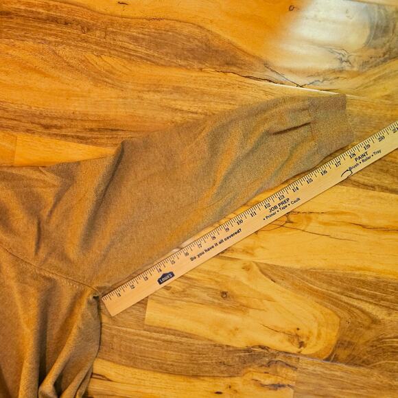 Eddie Bauer NWT XXL Camel Brown top Sweater w Collar Cashmere blend Warm Soft - Picture 7 of 13